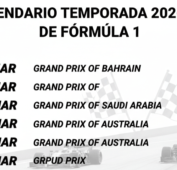 Calendario temporada 2026 de Fórmula 1